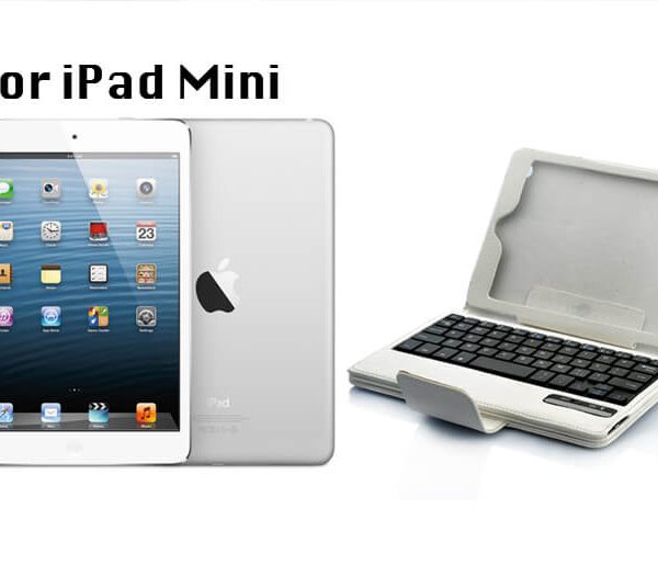 ipad mini bluetooth keyboard case with detachable keyboard flip stand white