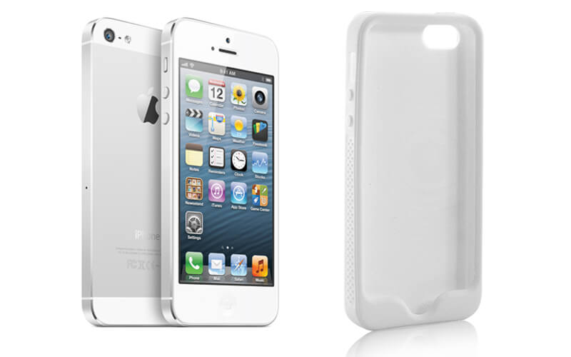 iphone 5 case soft skin rubber white