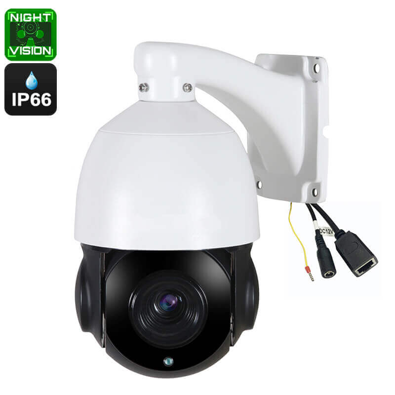 ptz dome camera 20x optical zoom 60 meters night vision 13 inch 5mp cmos support p2p onvif compliance ip66