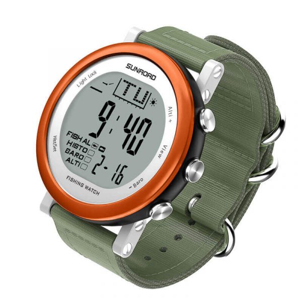 fishing barometer watch fr721 digital 5atm waterproof multifunction sport watch